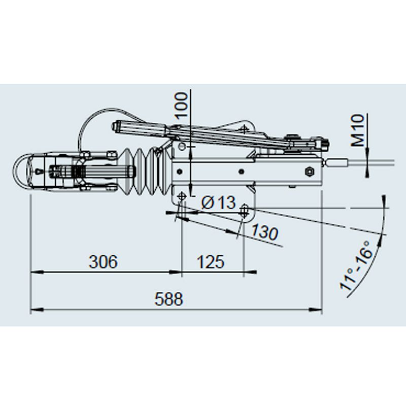 KOČNICA AL-KO 90S3/AK161 V-rudo 700-1000 kg