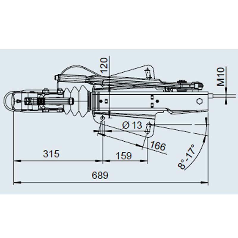 KOČNICA AL-KO 251S/AK270 2700 kg V-rudo