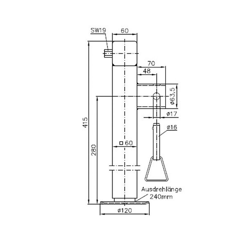 STABILIZATOR SF 60-19-280 (1300 kg)