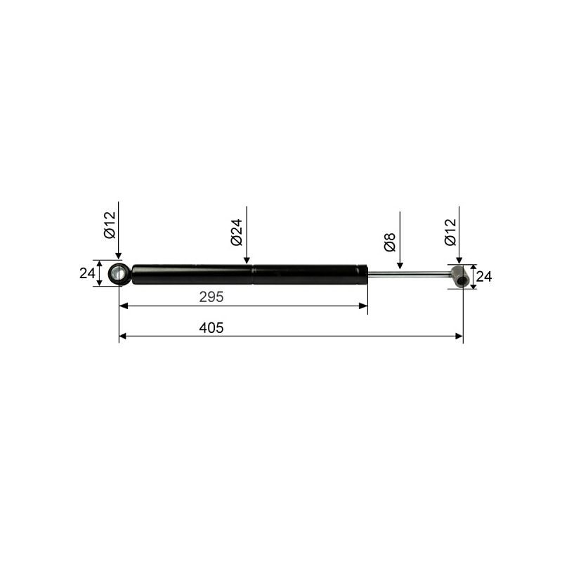 AMORTIZER BPW ZAF 1,0-3 CC=450 mm