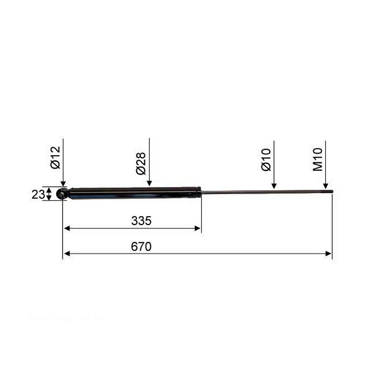 AMORTIZER KNOTT KFG 30 670 mm