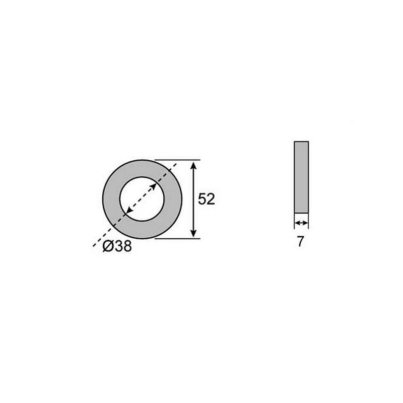 Semering 38x52x7 za AL-KO