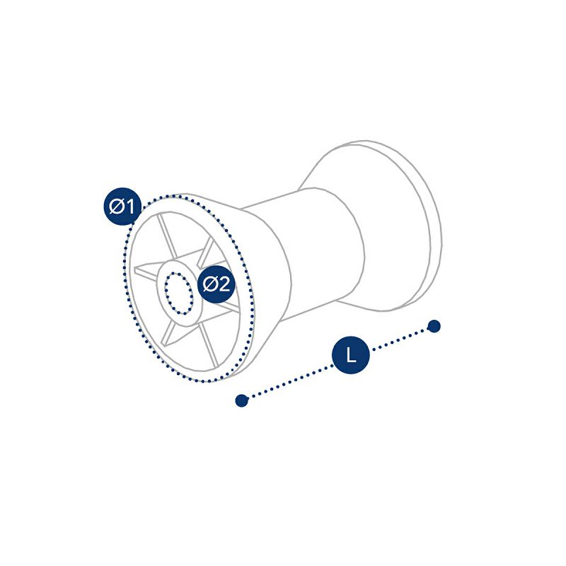 ROLER 130x80, fi 16 mm