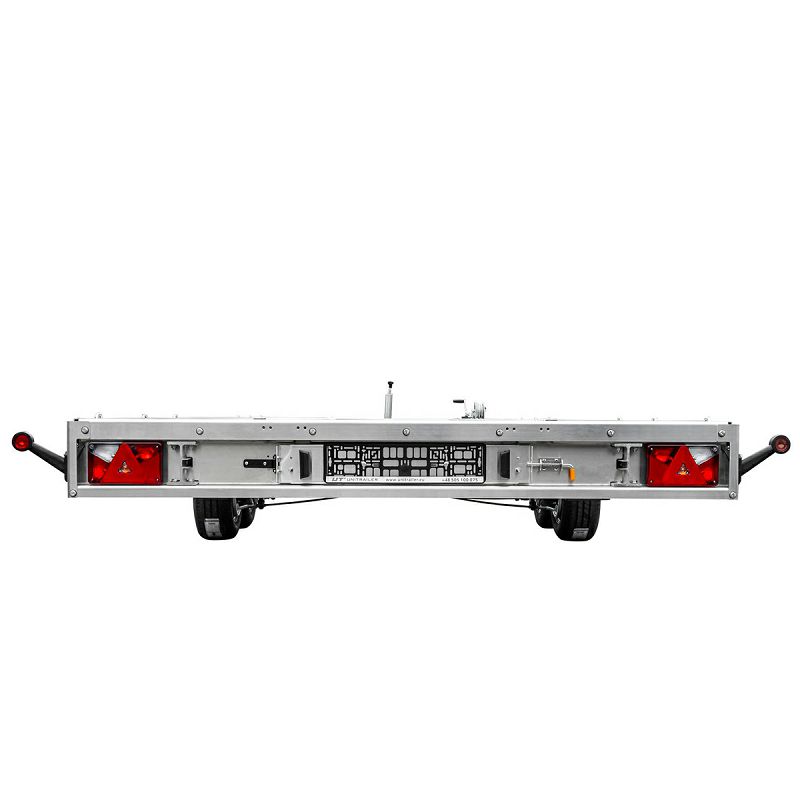 CAR PLATFORM FULL ALU 5121, 3000 kg 2 osovine/alu konstrukcija/alu rampe