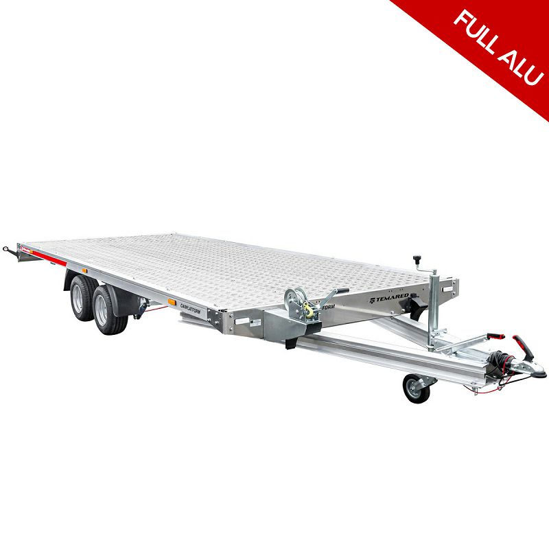 CAR PLATFORM FULL ALU 5121, 3000 kg 2 osovine/alu konstrukcija/alu rampe