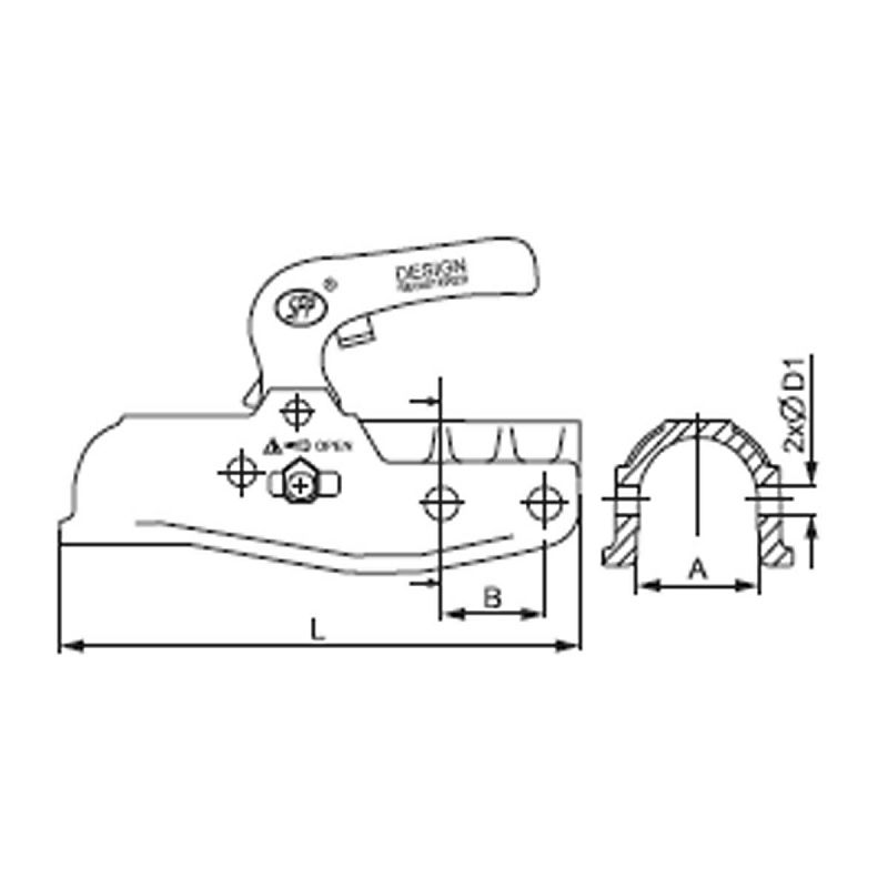 SPOJKA STP fi60 3500kg okrugla