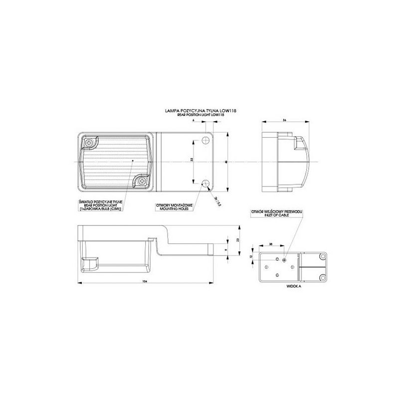 SVJETLO LOW 118 CRVENO