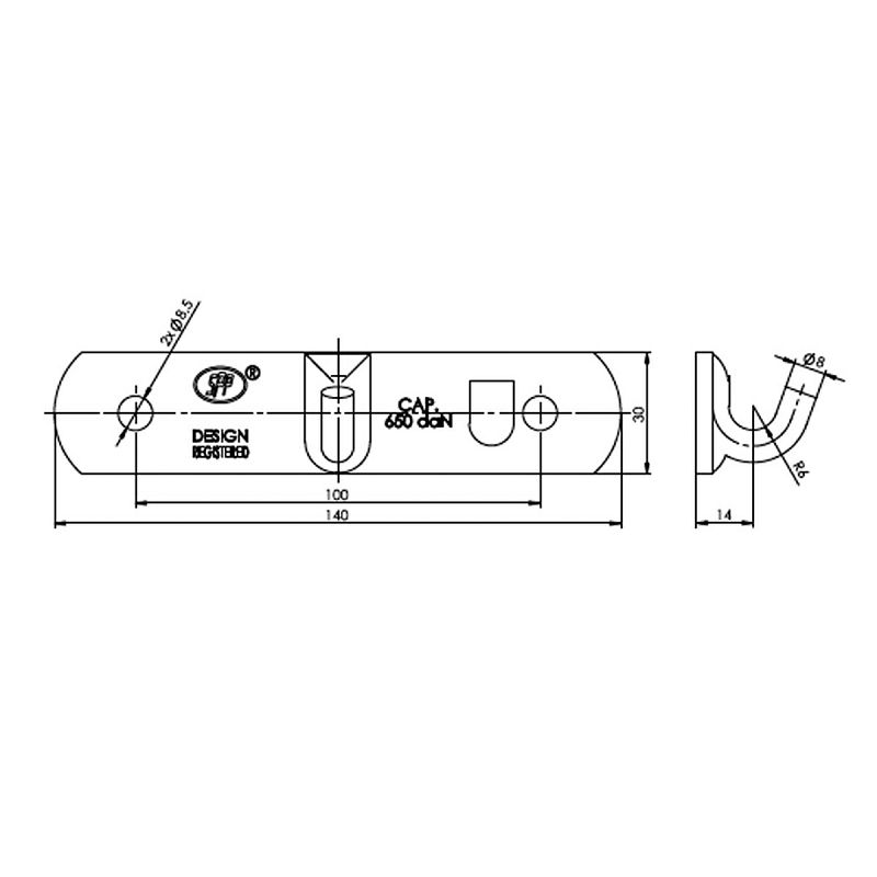 KOPČA STRANICE Z-03 STP 650 kg