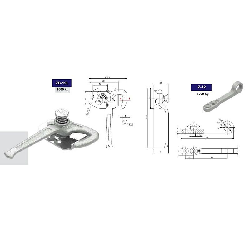 ZATVARAČ ZB-12L STP lijevi