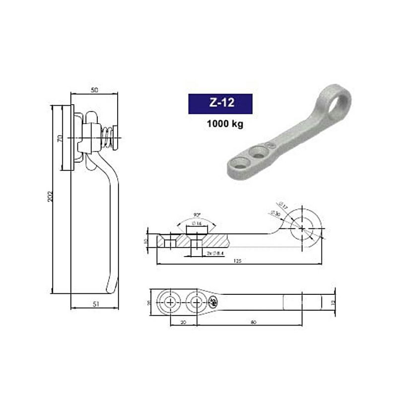 ZATVARAČ ZB-12L STP lijevi