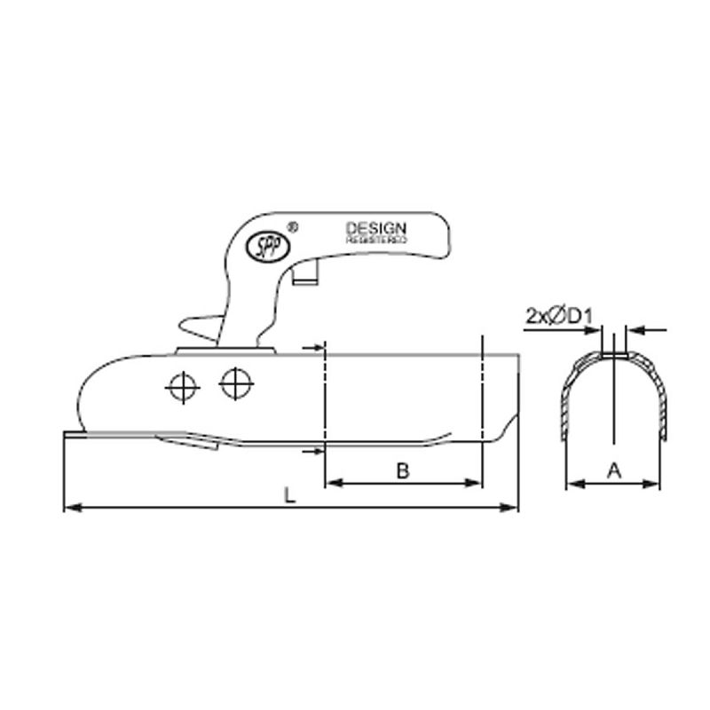 SPOJKA STP fi50 750kg okrugla